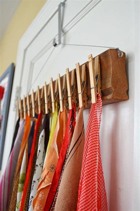 how to hang scarves on walls.